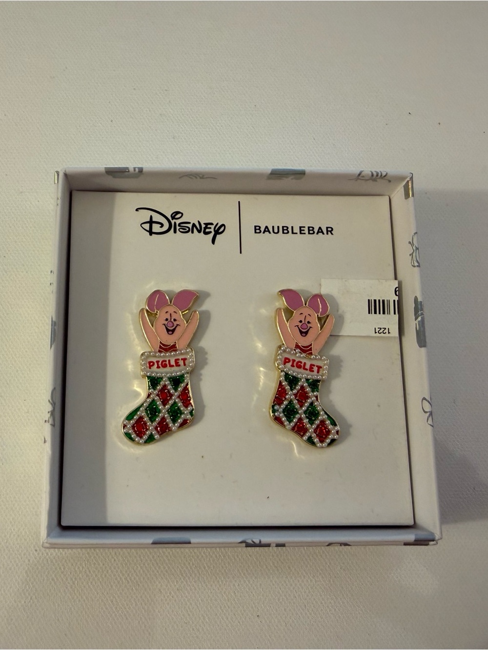 Baublebar x Disney Winnie The Pooh Piglet Earrings NWT